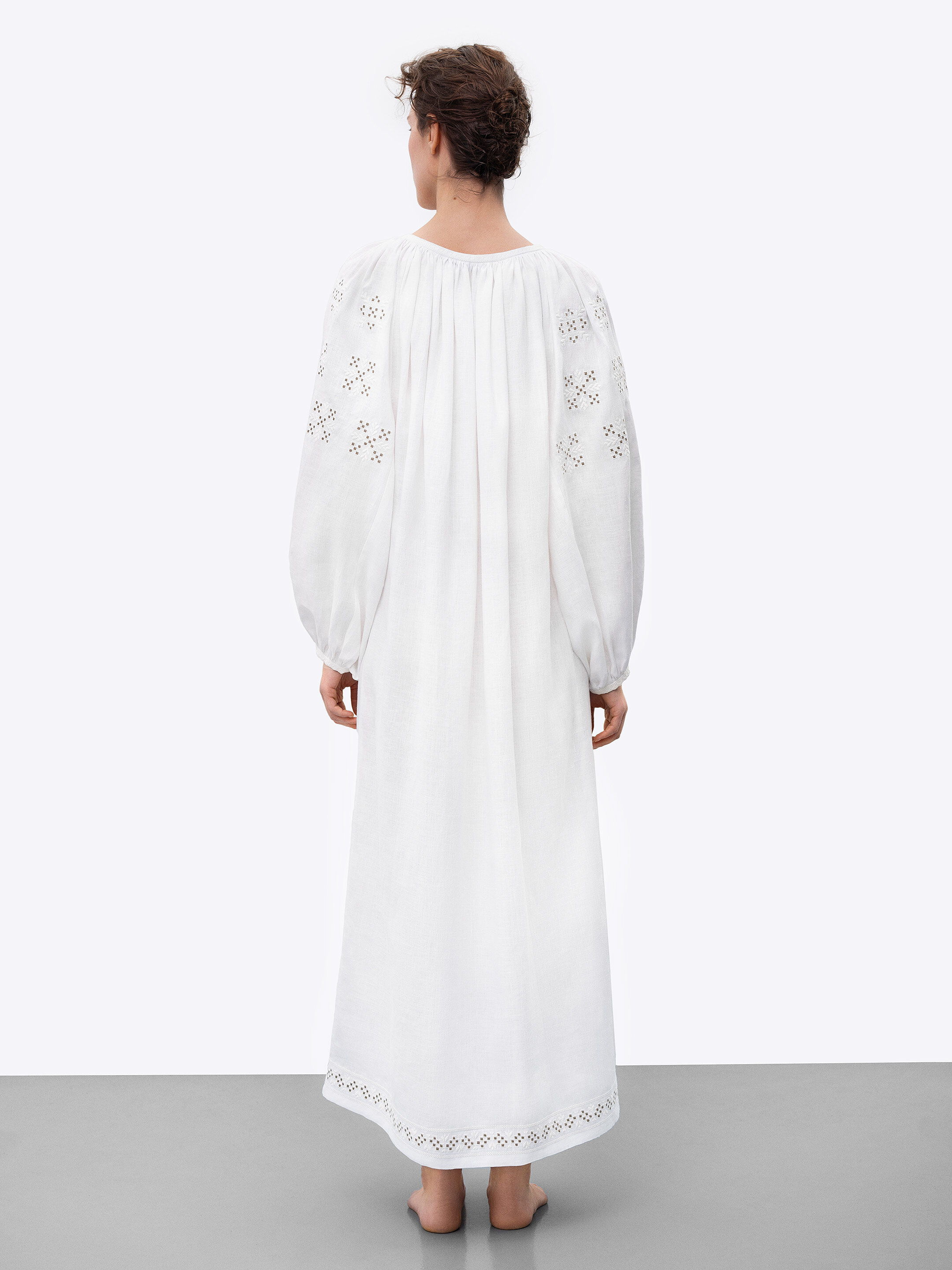 Long embroidered shirt Skoropadska ціна