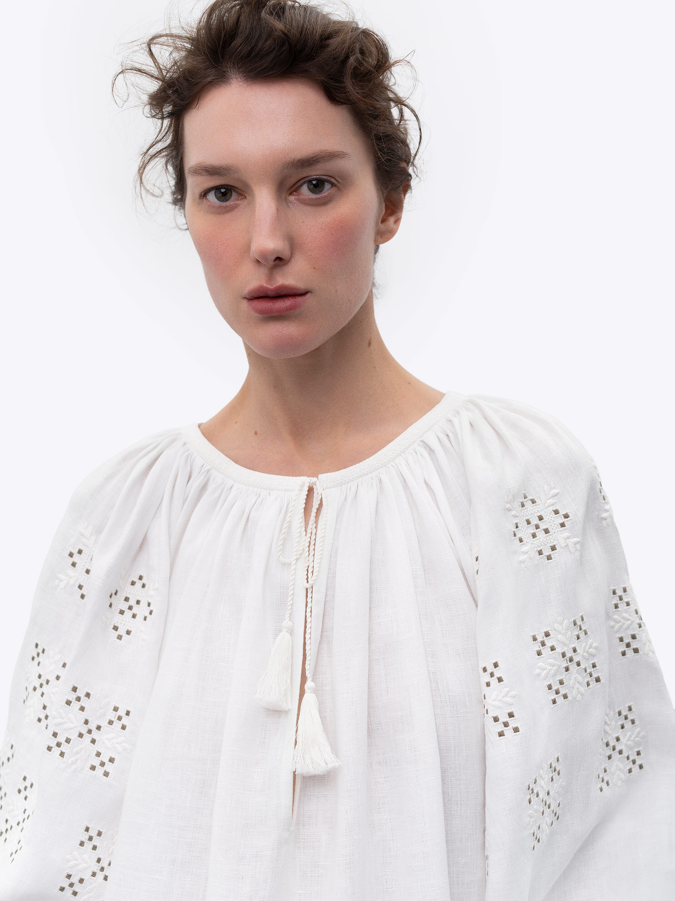 Long embroidered shirt Skoropadska fitting
