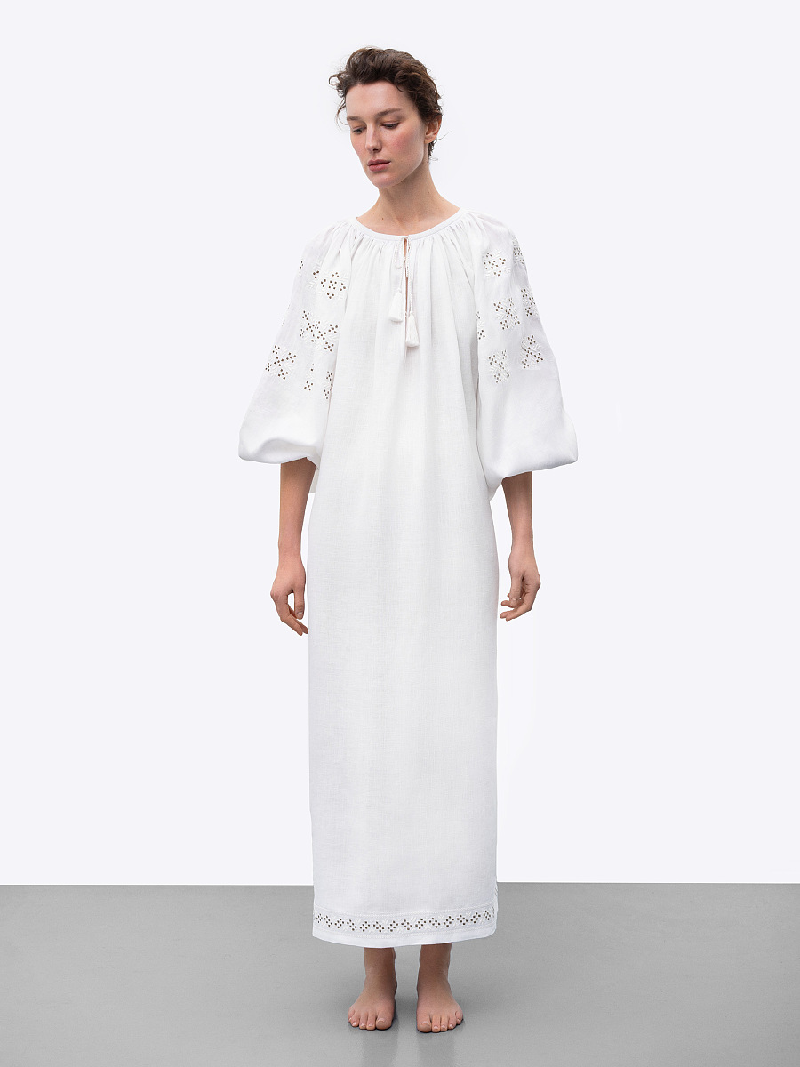 Long embroidered shirt Elizabeth [0]