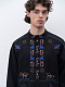 Men's linen shirt on buttons with embroidery Zvir