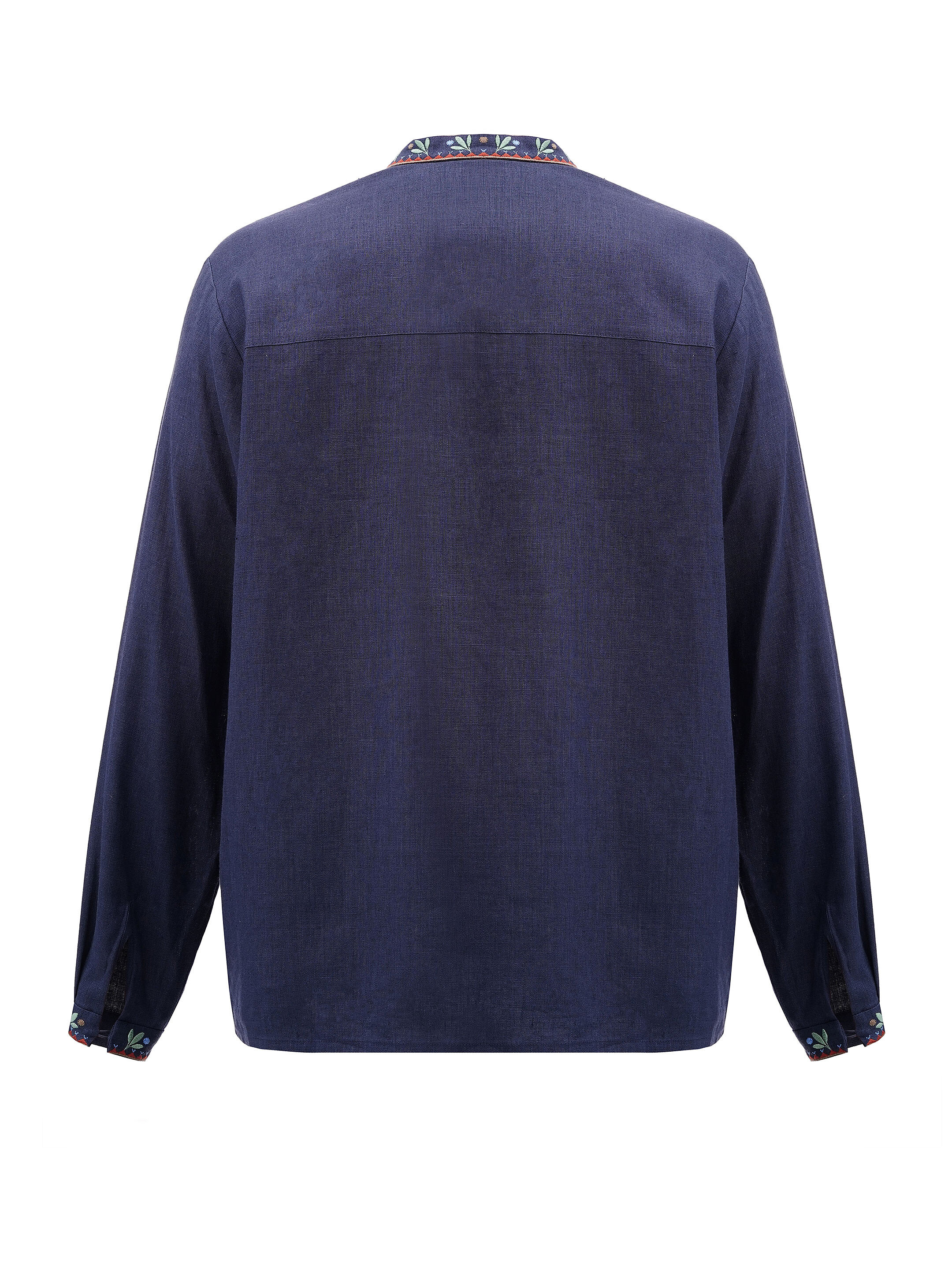 Dark blue men's embroidered shirt Lis choose