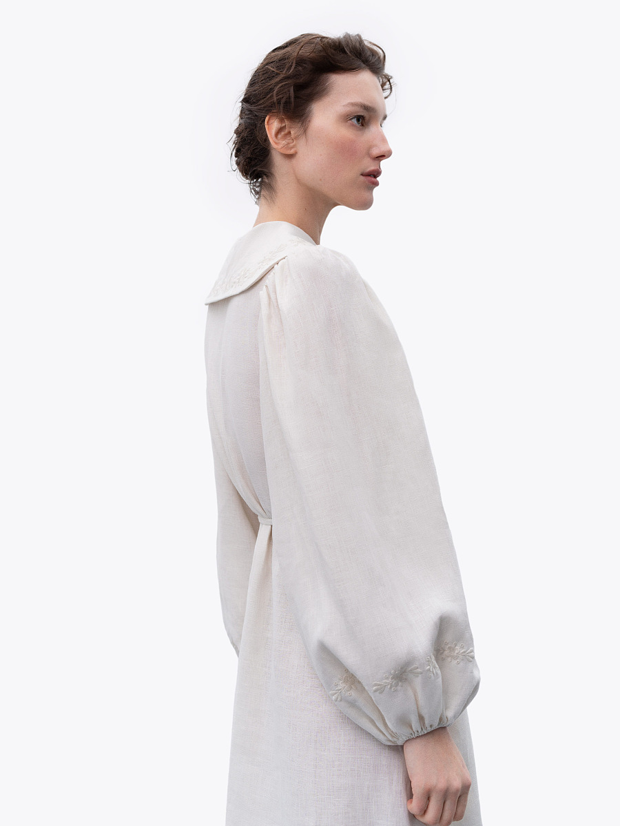 Linen dress with embroidery Pervotsvit Light [0]