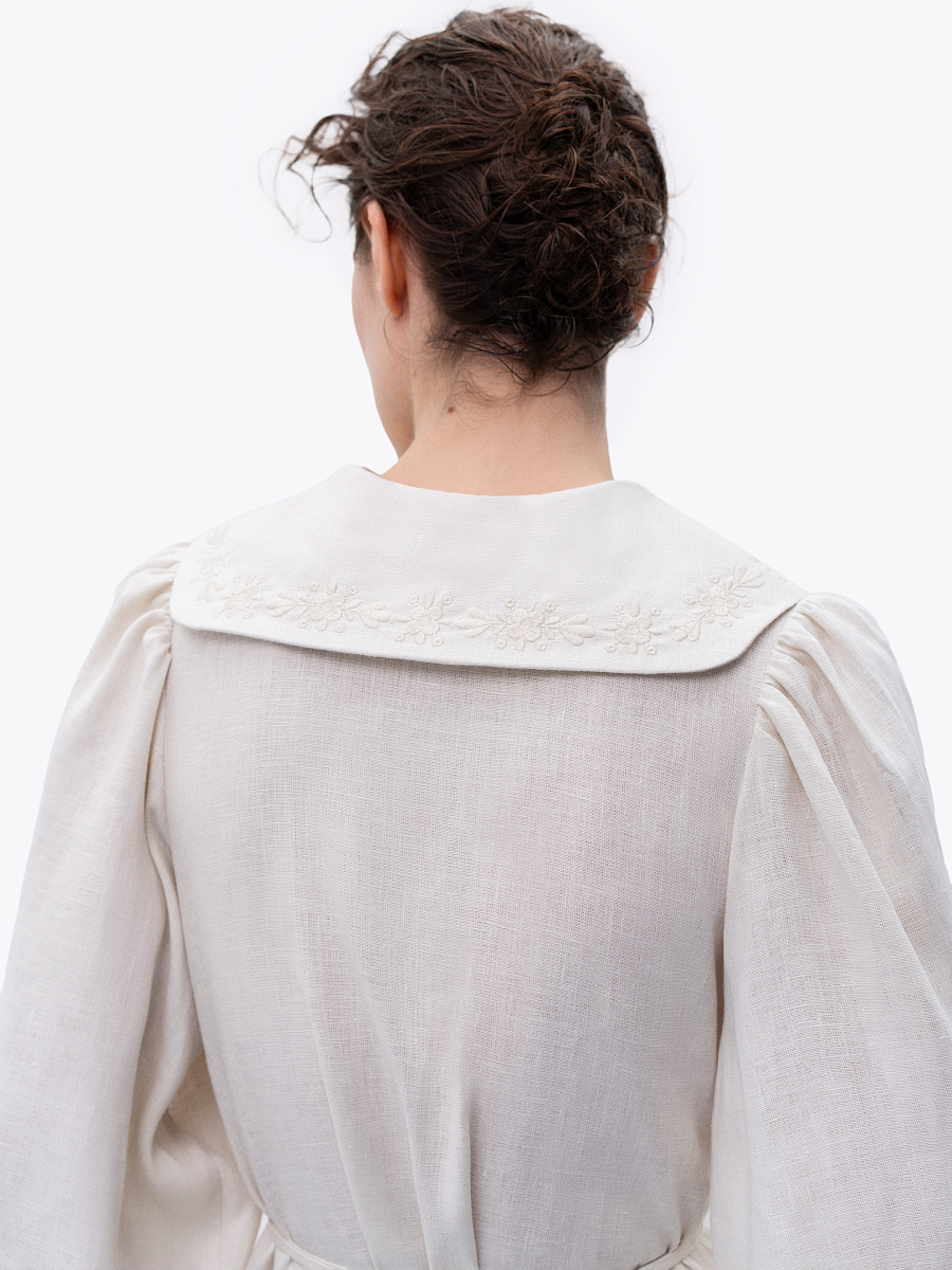 Linen dress with embroidery Pervotsvit Light [0]