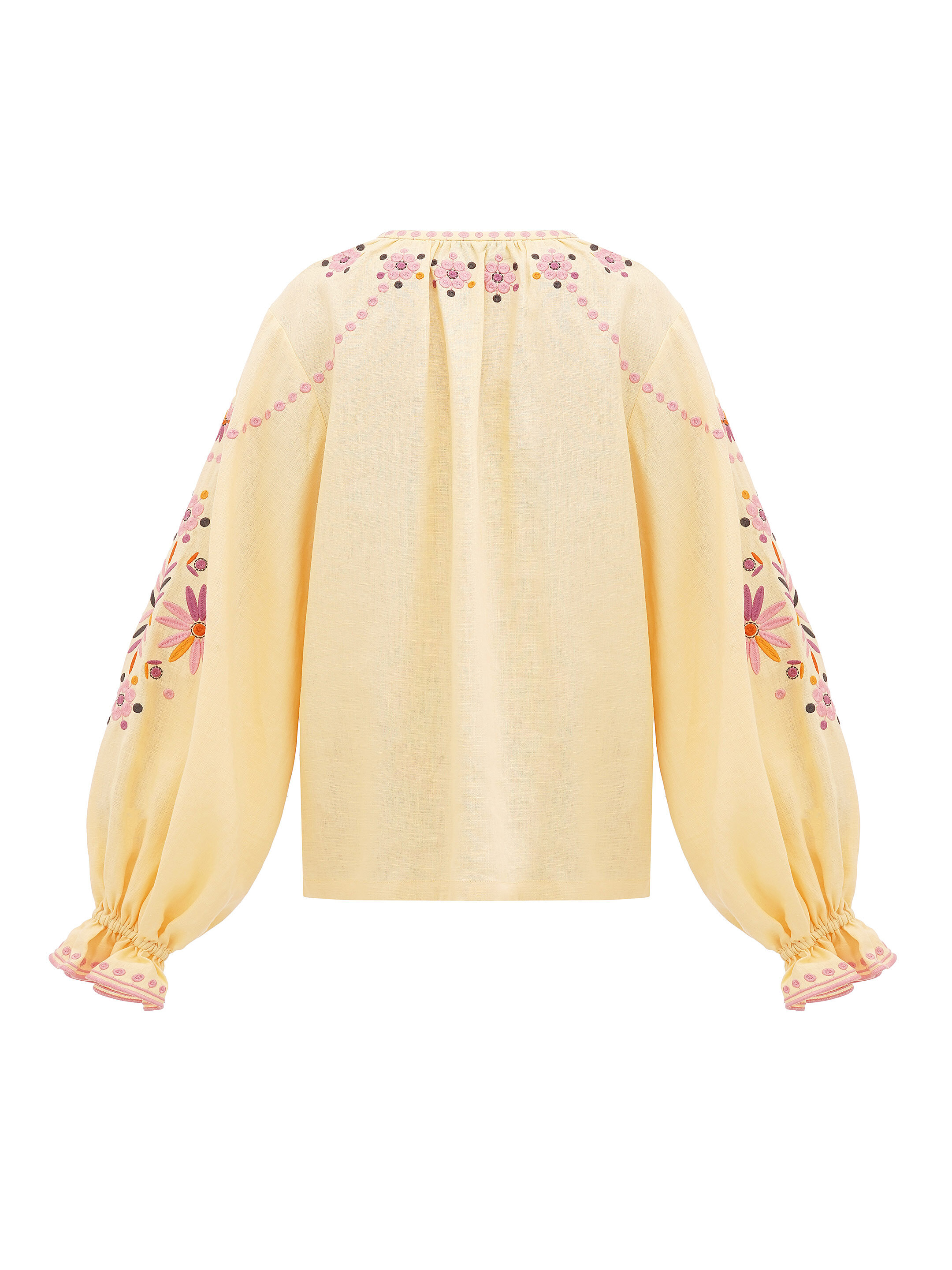 Voluminous embroidered blouse with floral ornaments April buy