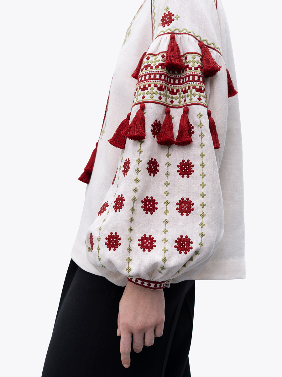 Women's embroidery with massive tassels Zemel [0]
