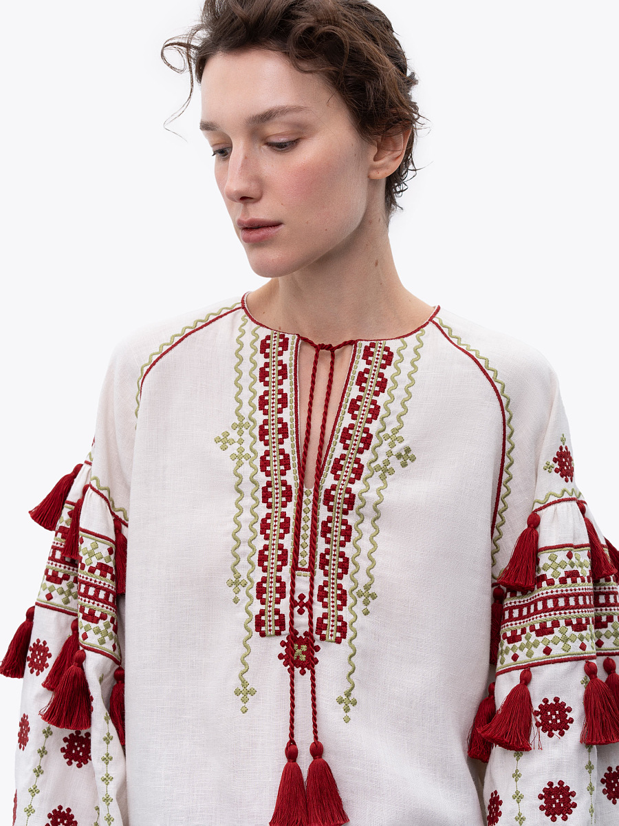 Women's embroidery with massive tassels Zemel [0]