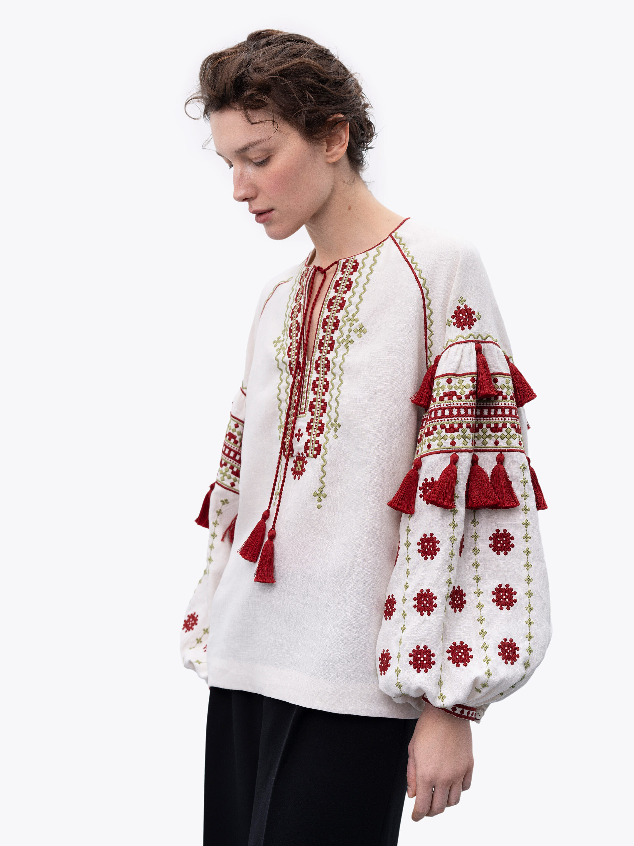 Women's embroidery with massive tassels Zemel Buy