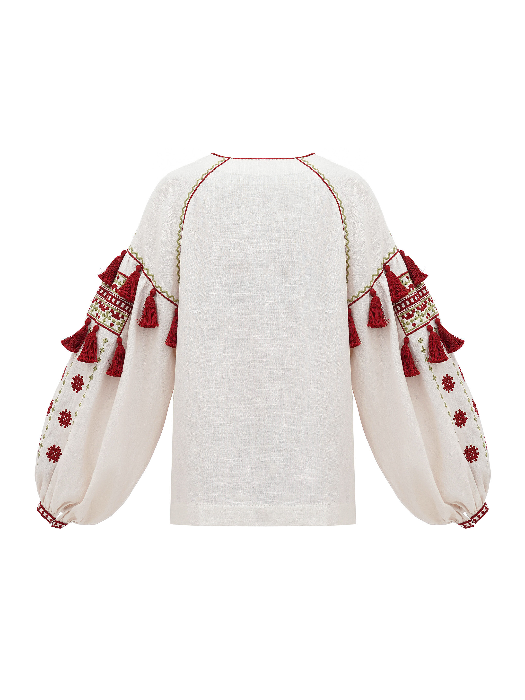 Women's embroidery with massive tassels Zemel fitting
