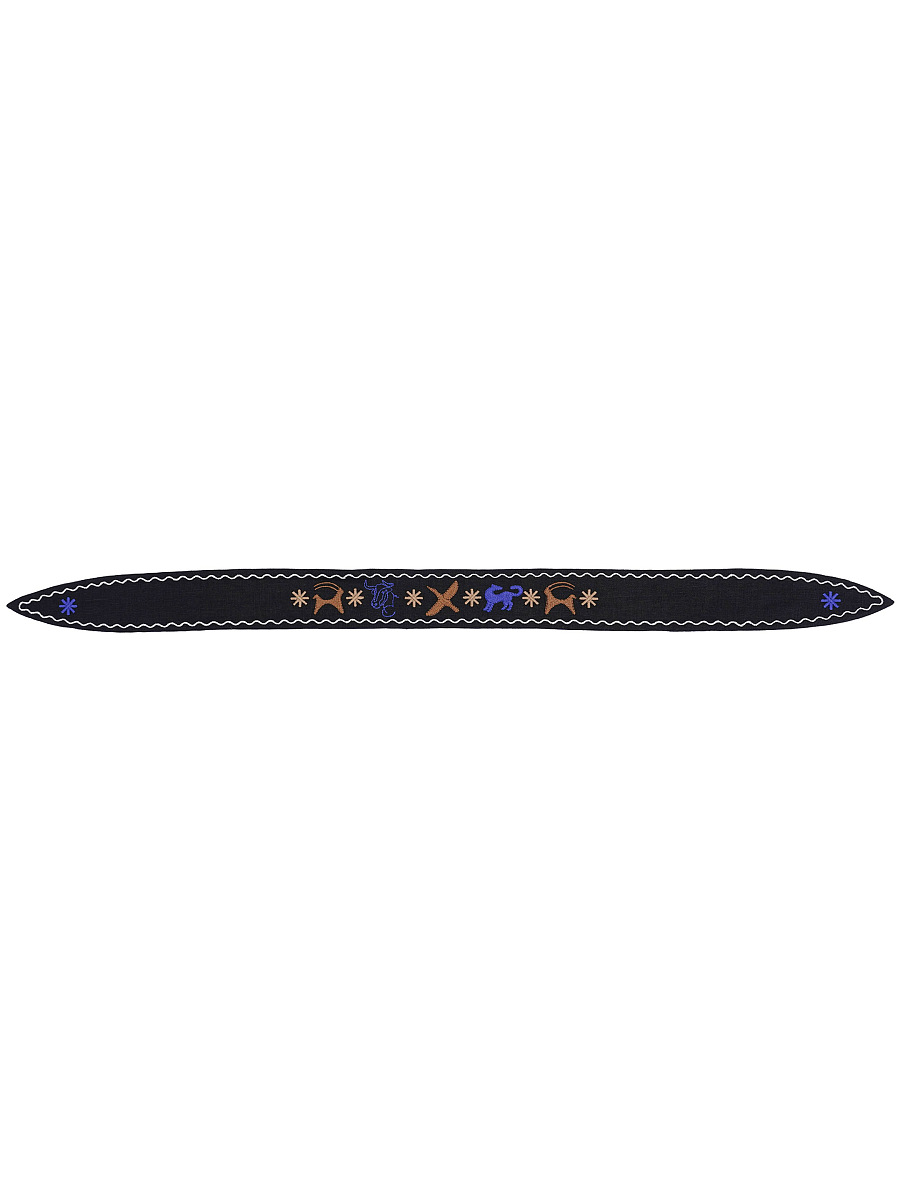 Unisex tape with embroidered ornament wild animals Zvir [0]