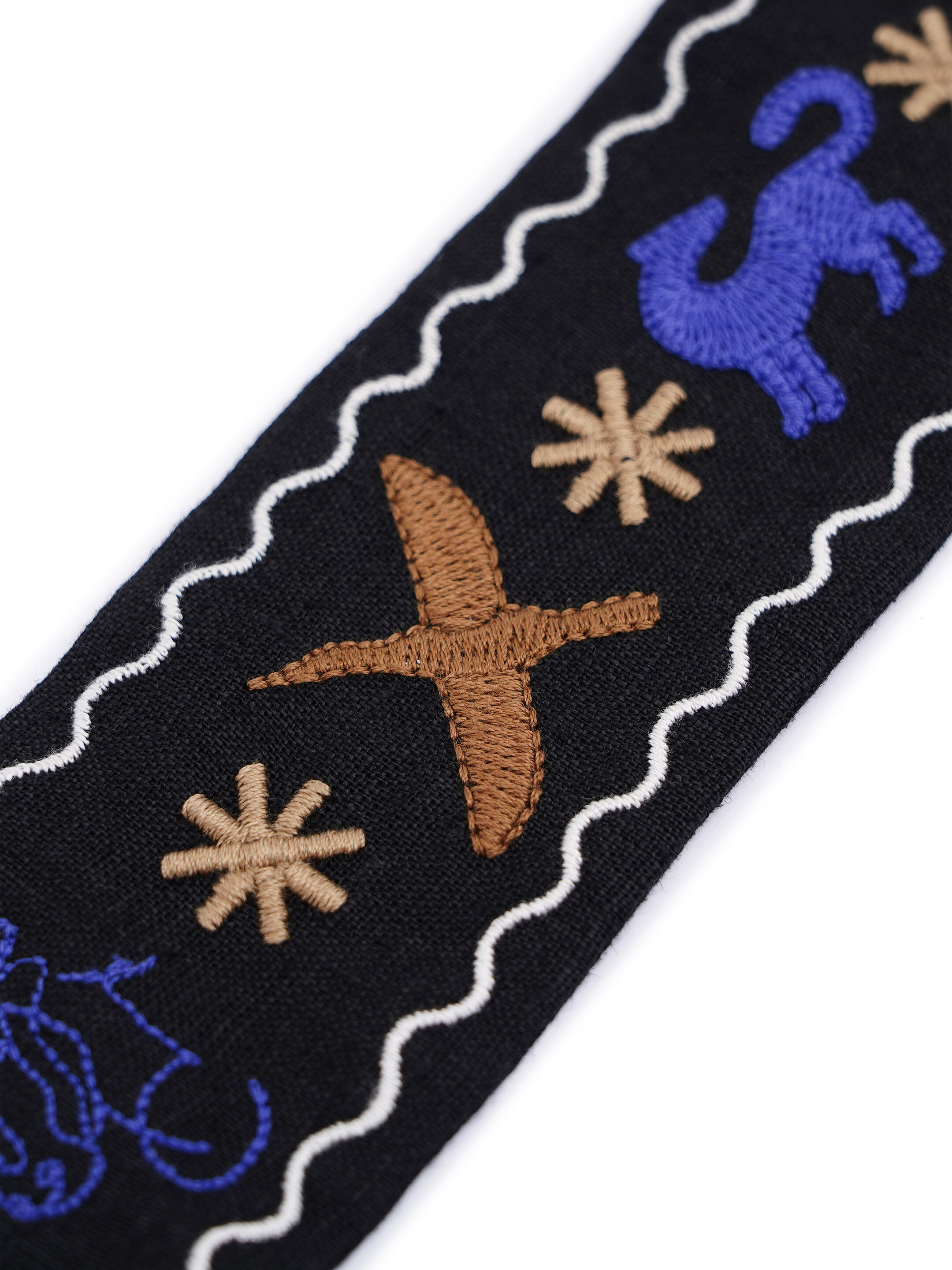 Unisex tape with embroidered ornament wild animals Zvir cheap