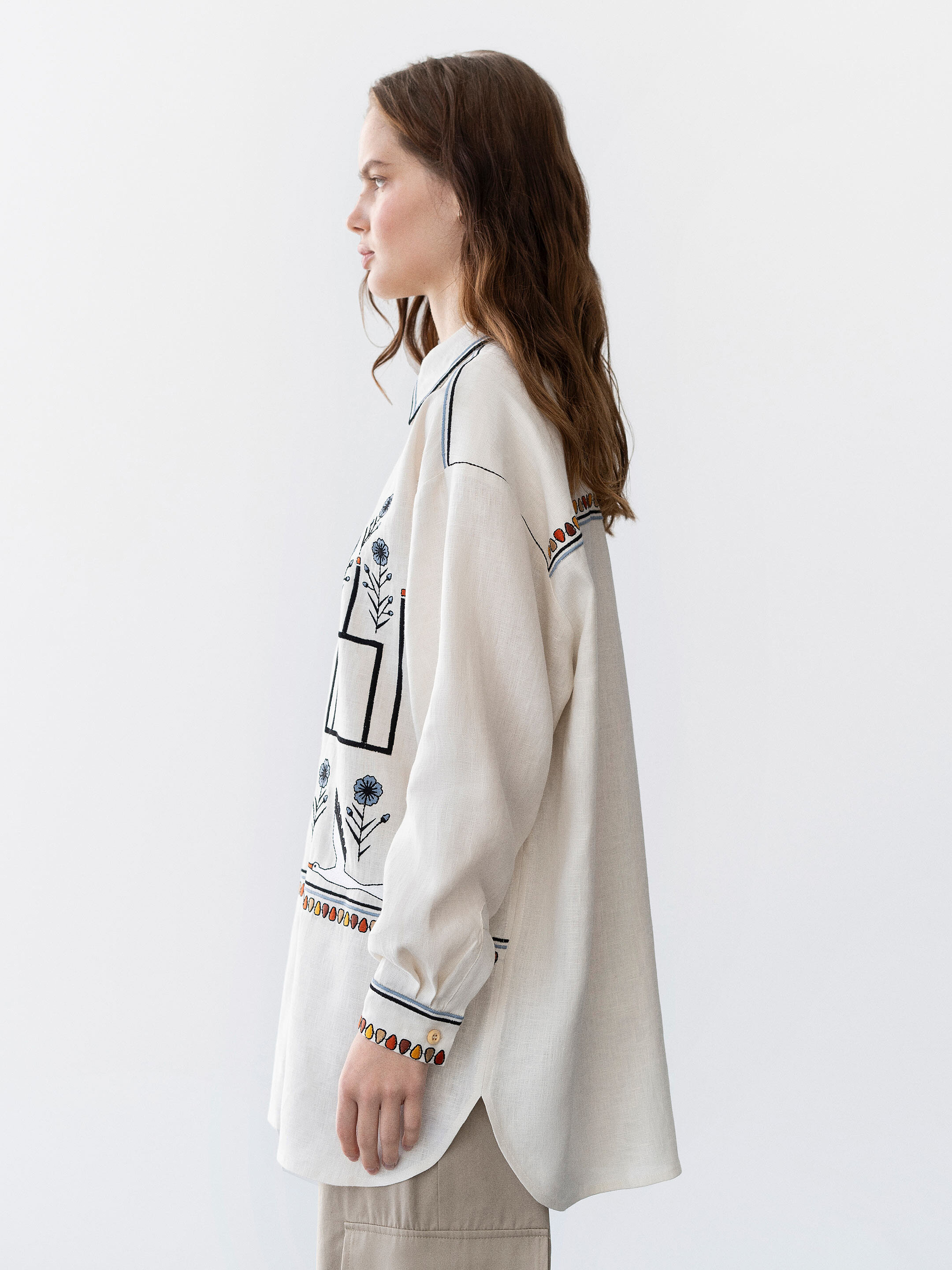 Embroidered blouse Lithuania in Ukraine
