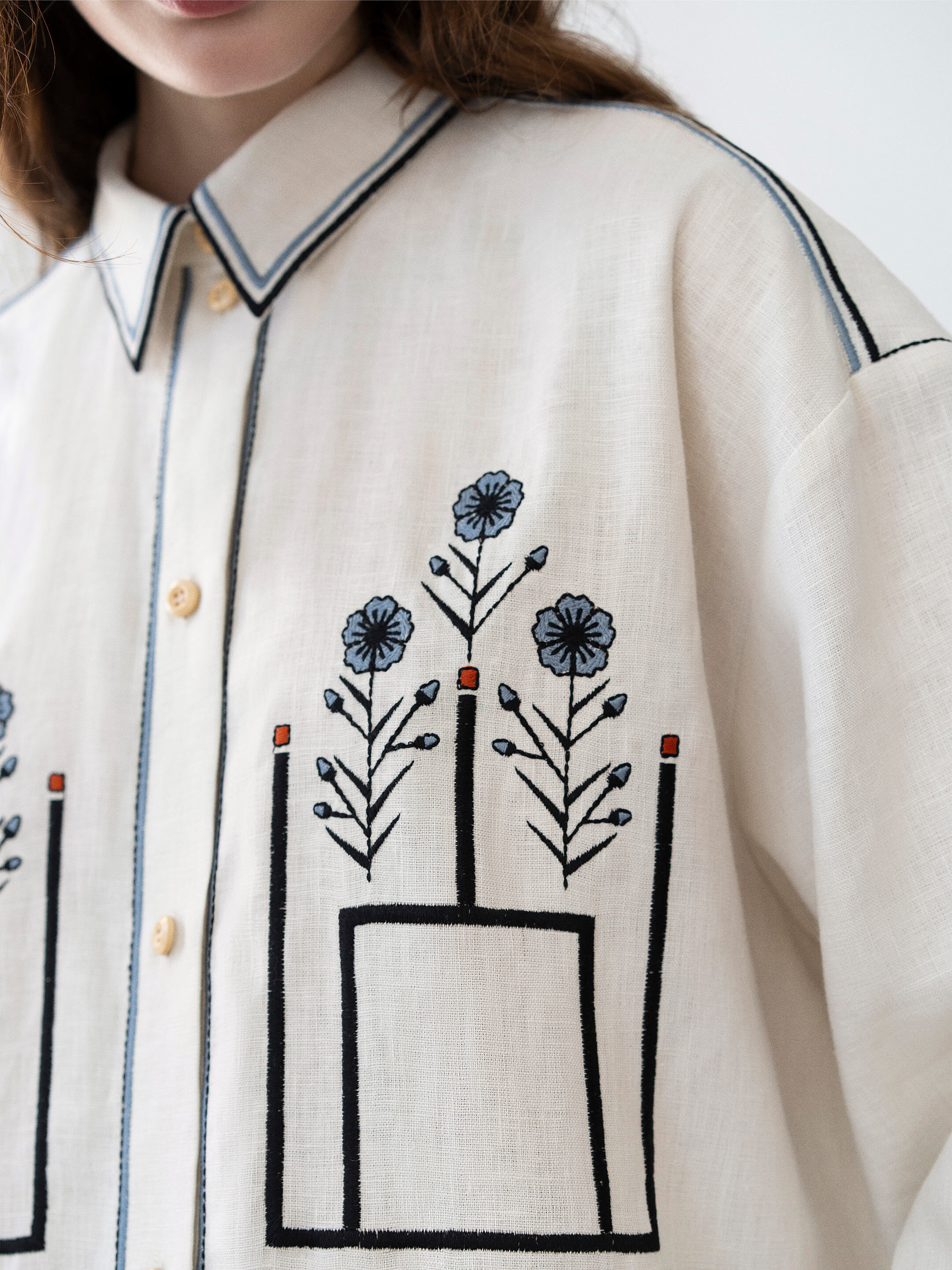 Embroidered blouse Lithuania choose