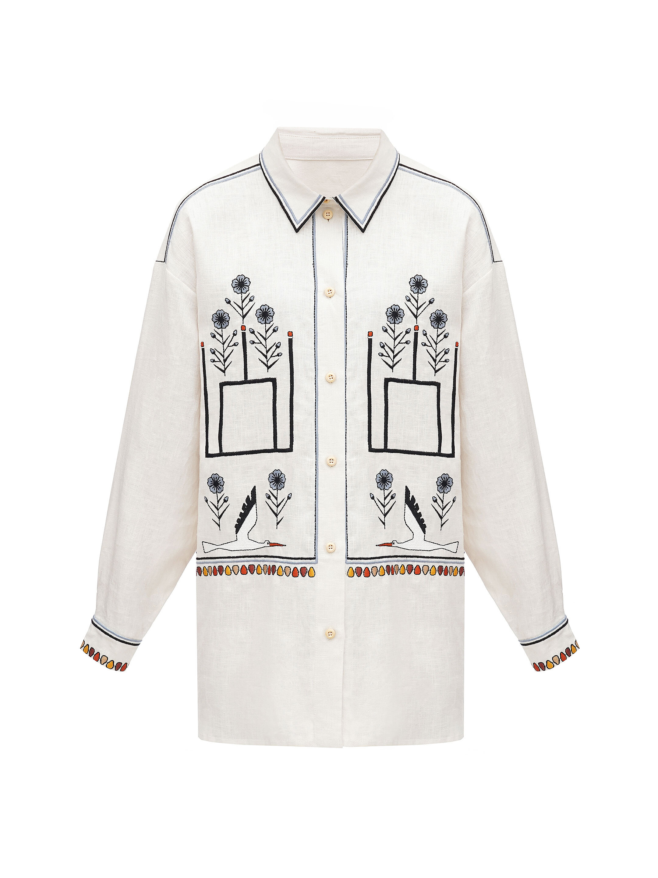 Embroidered blouse Lithuania sizes