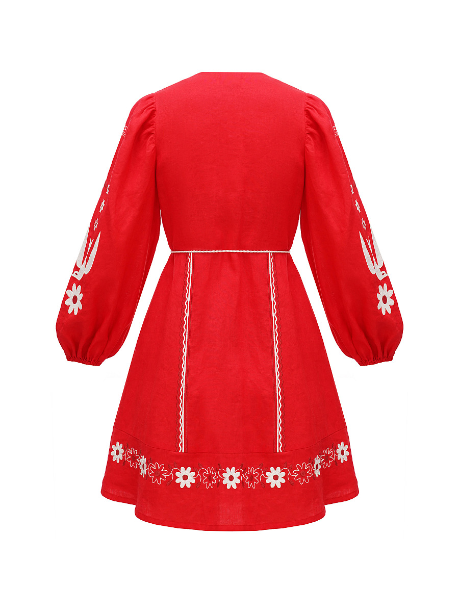 Embroidered dress Latvia [0]