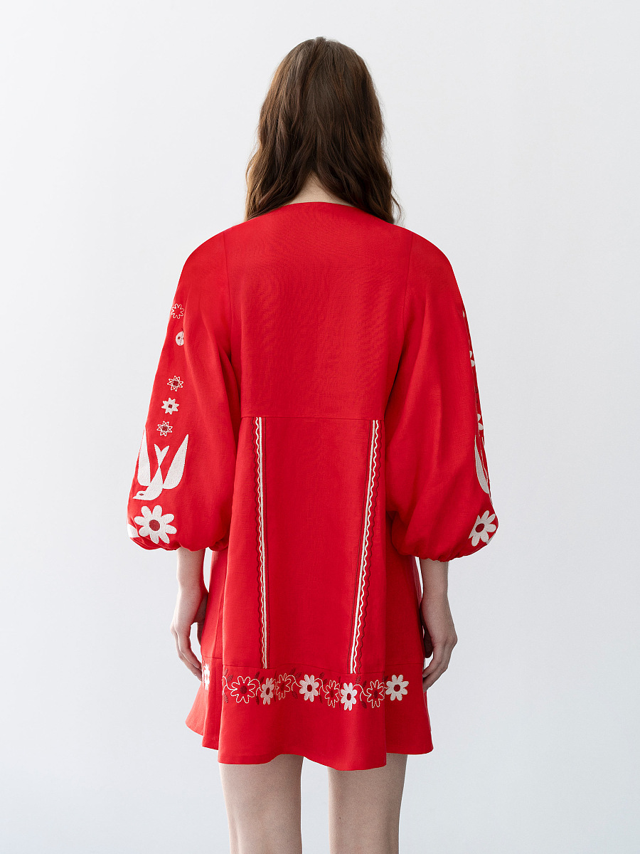 Embroidered dress Latvia [0]