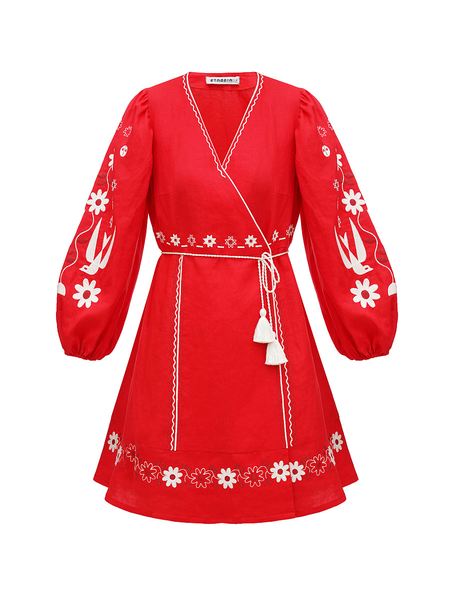 Embroidered dress Latvia [0]