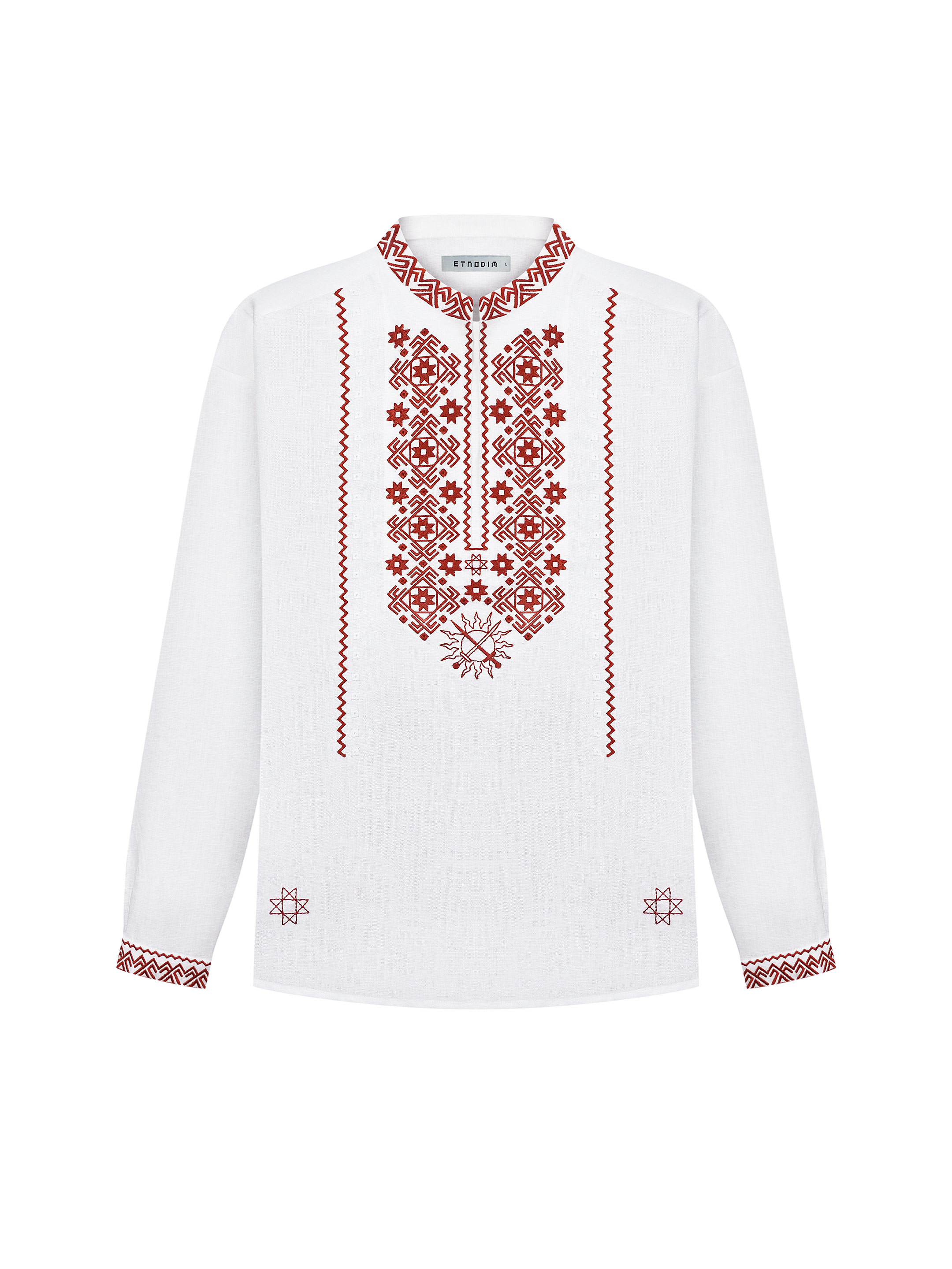 Twenty Orient Embroidered White Shirt Twenty Orient Embroidered White Shirt