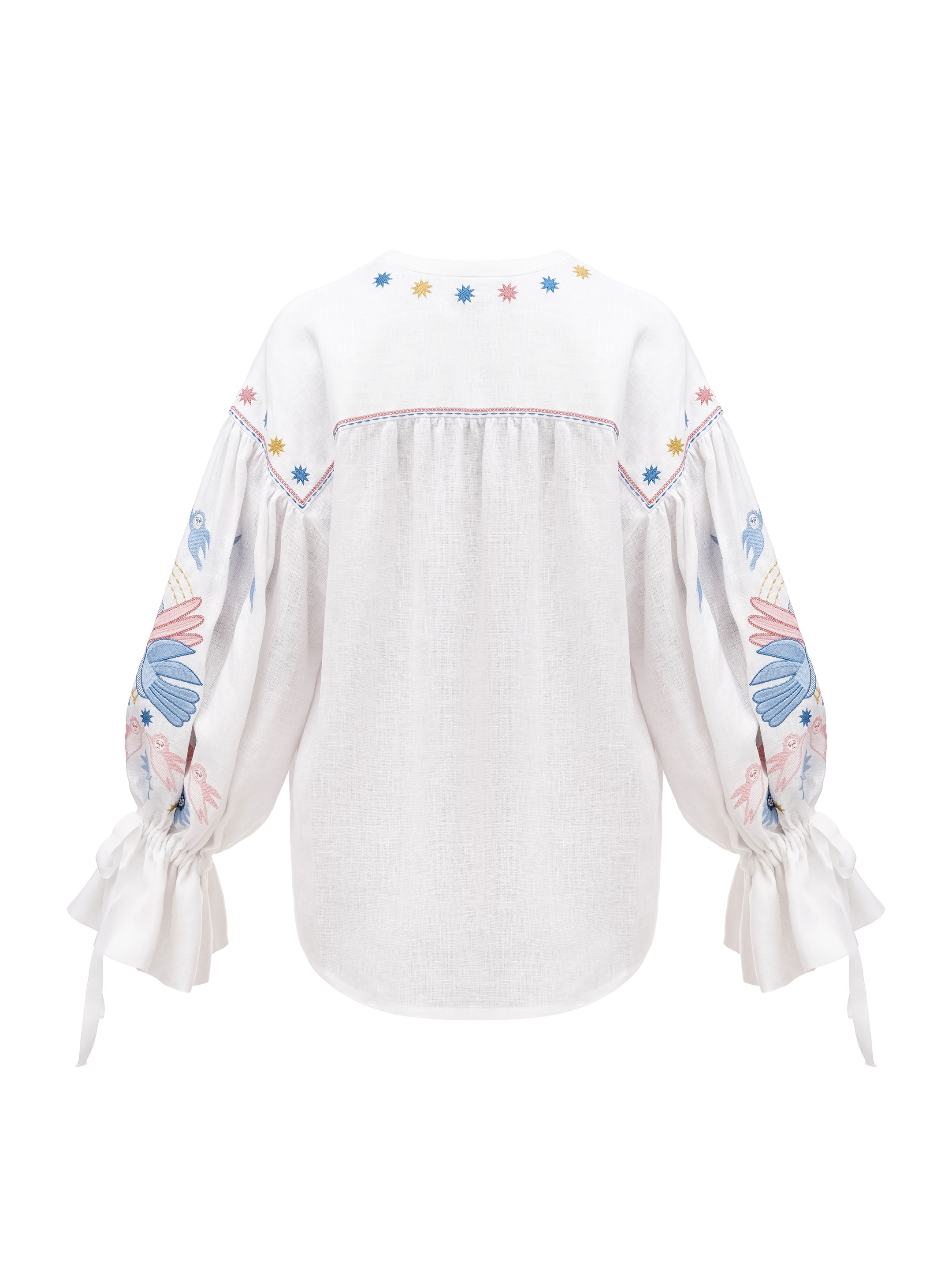 White embroidered shirt with abundant embroidery Naive buy in Kyiv
