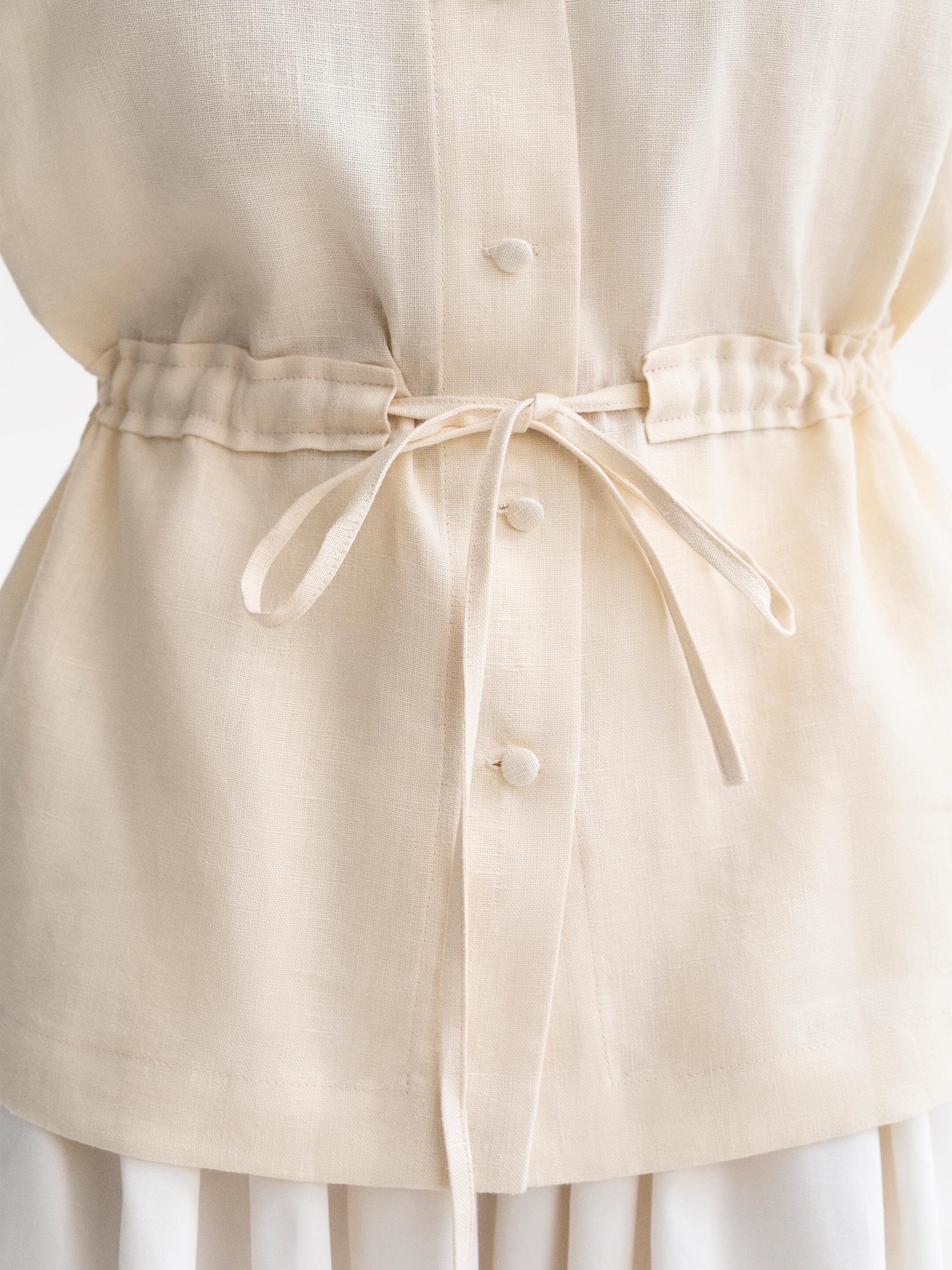 Light linen embroidery blouse Budzhak choose