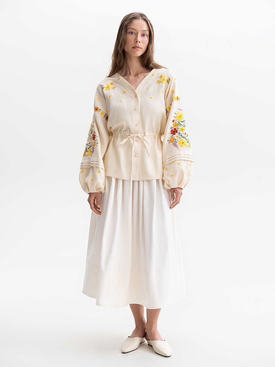 Light linen embroidery blouse Budzhak [0]