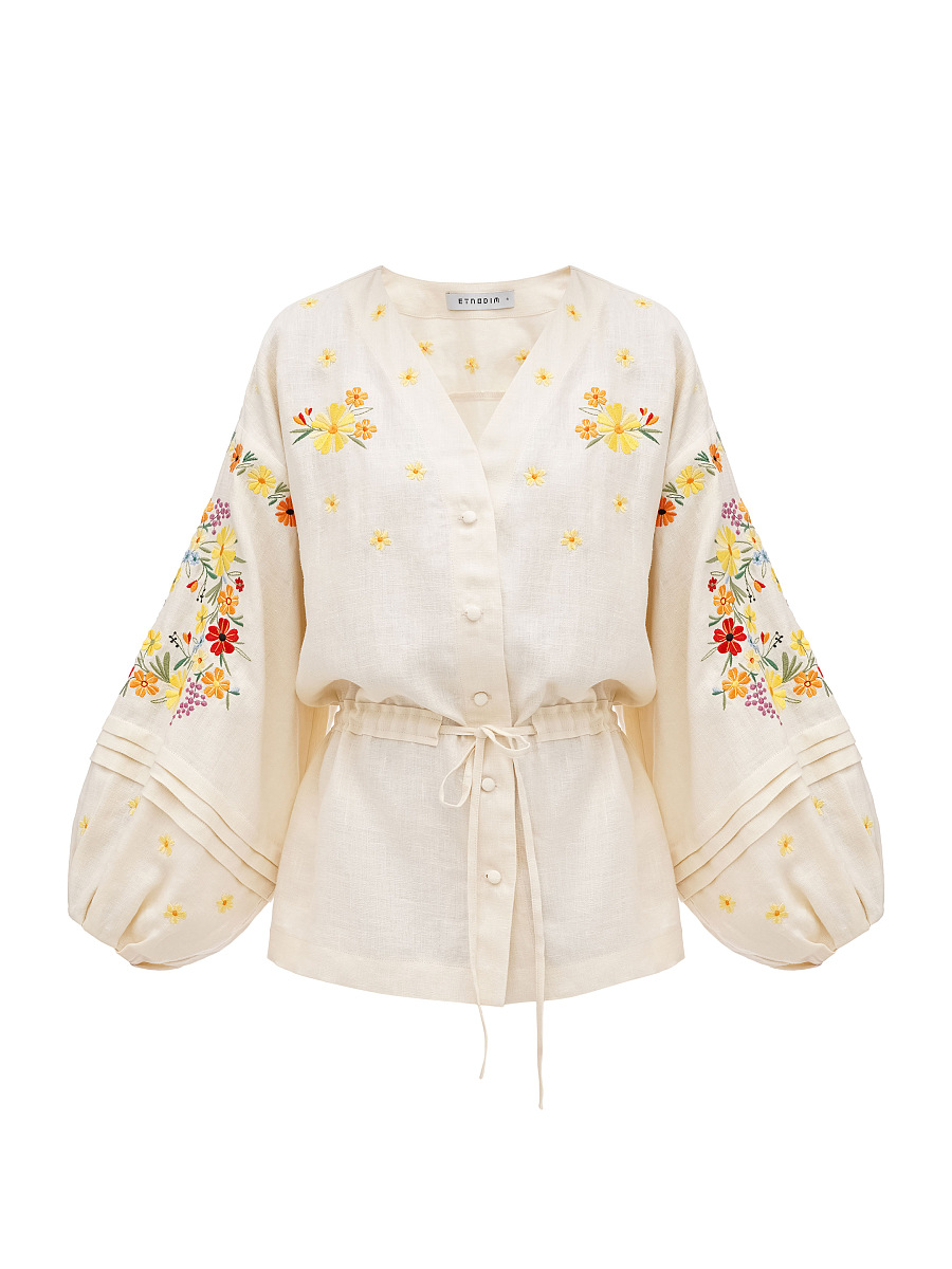 Light linen embroidery blouse Budzhak [0]