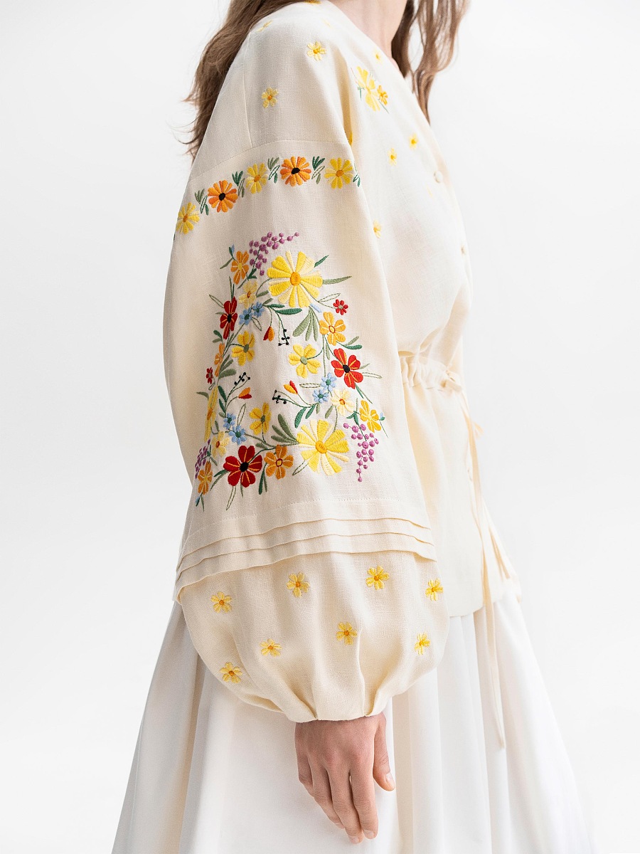 Light linen embroidery blouse Budzhak [0]