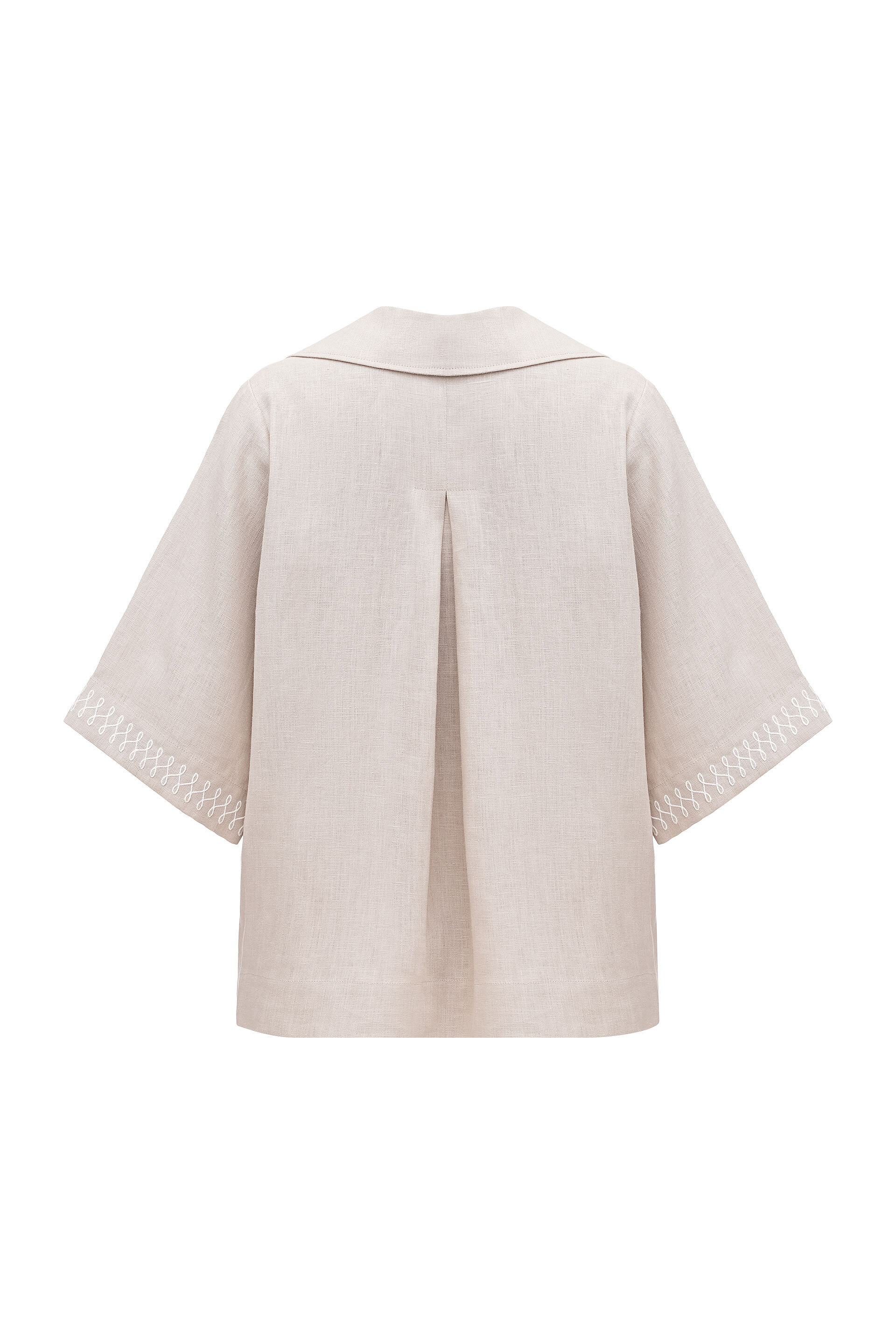 Gray linen casual shirt Bessarabiya fitting