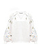 White embroidered shirt with colorful embroidery Boryviter