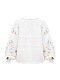 White embroidered shirt with colorful embroidery Boryviter