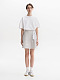 Gray linen skirt with white embroidery Nova Kakhovka