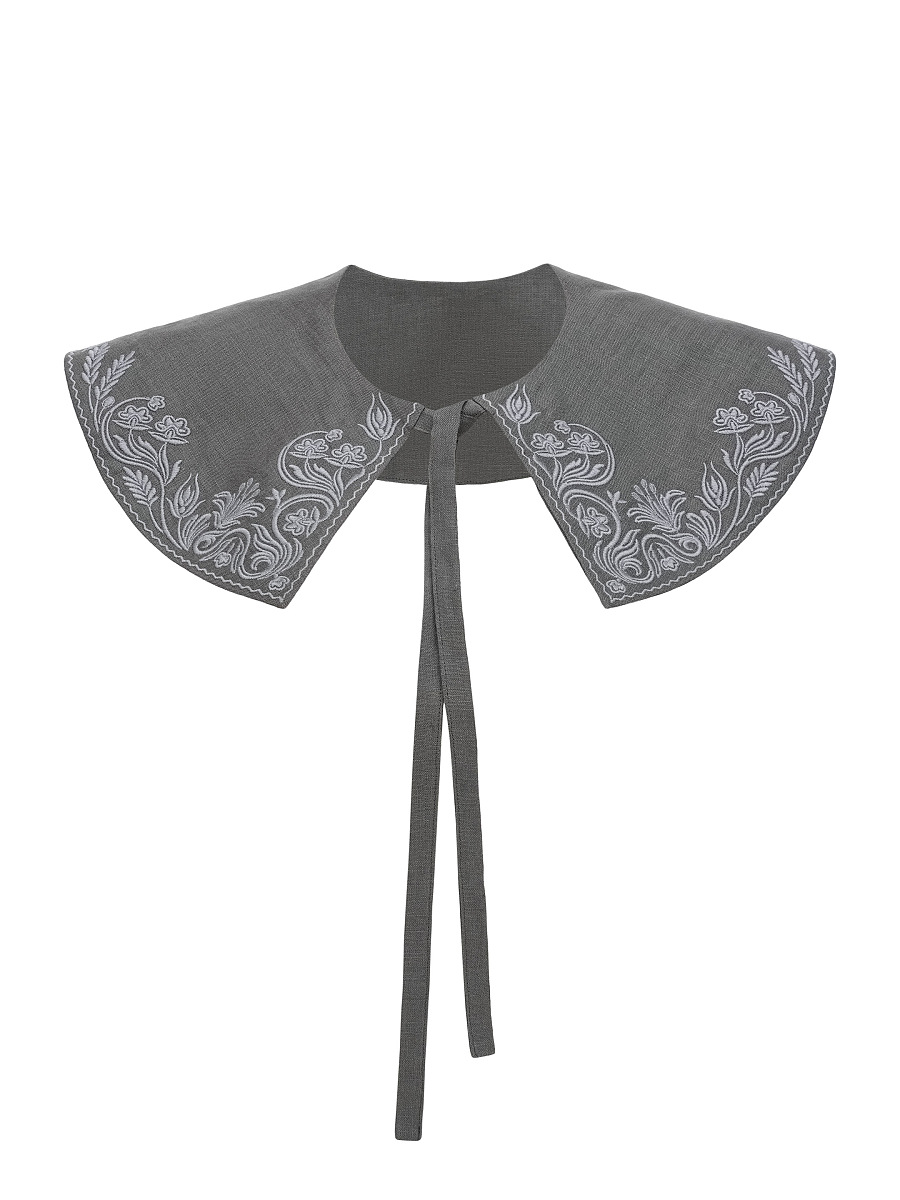 Gray collar with contrasting embroidery Vitrylnyk [0]
