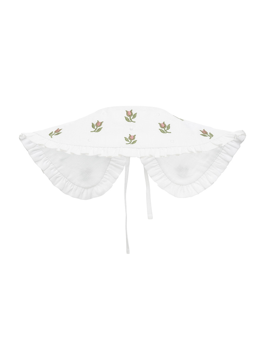 White collar with floral ornament Pelageya [0]