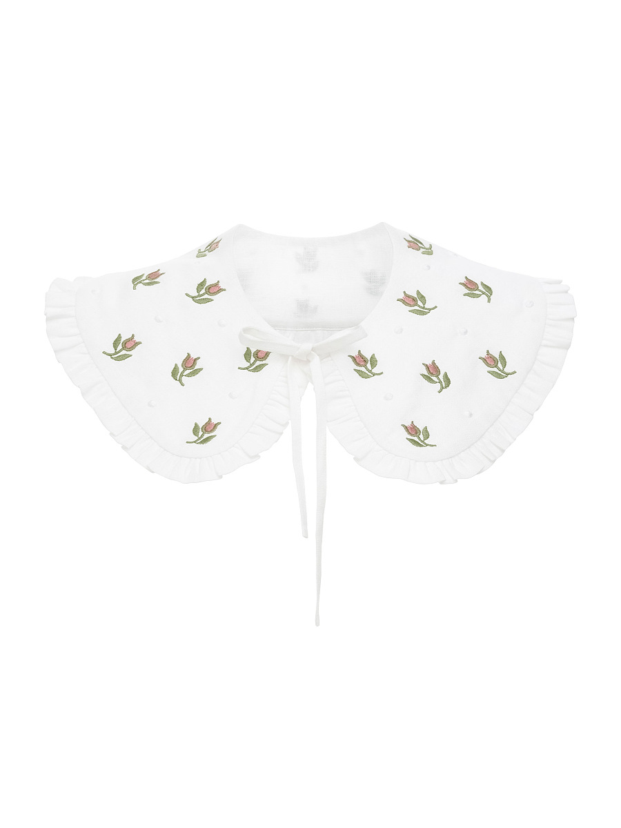 White collar with floral ornament Pelageya [0]