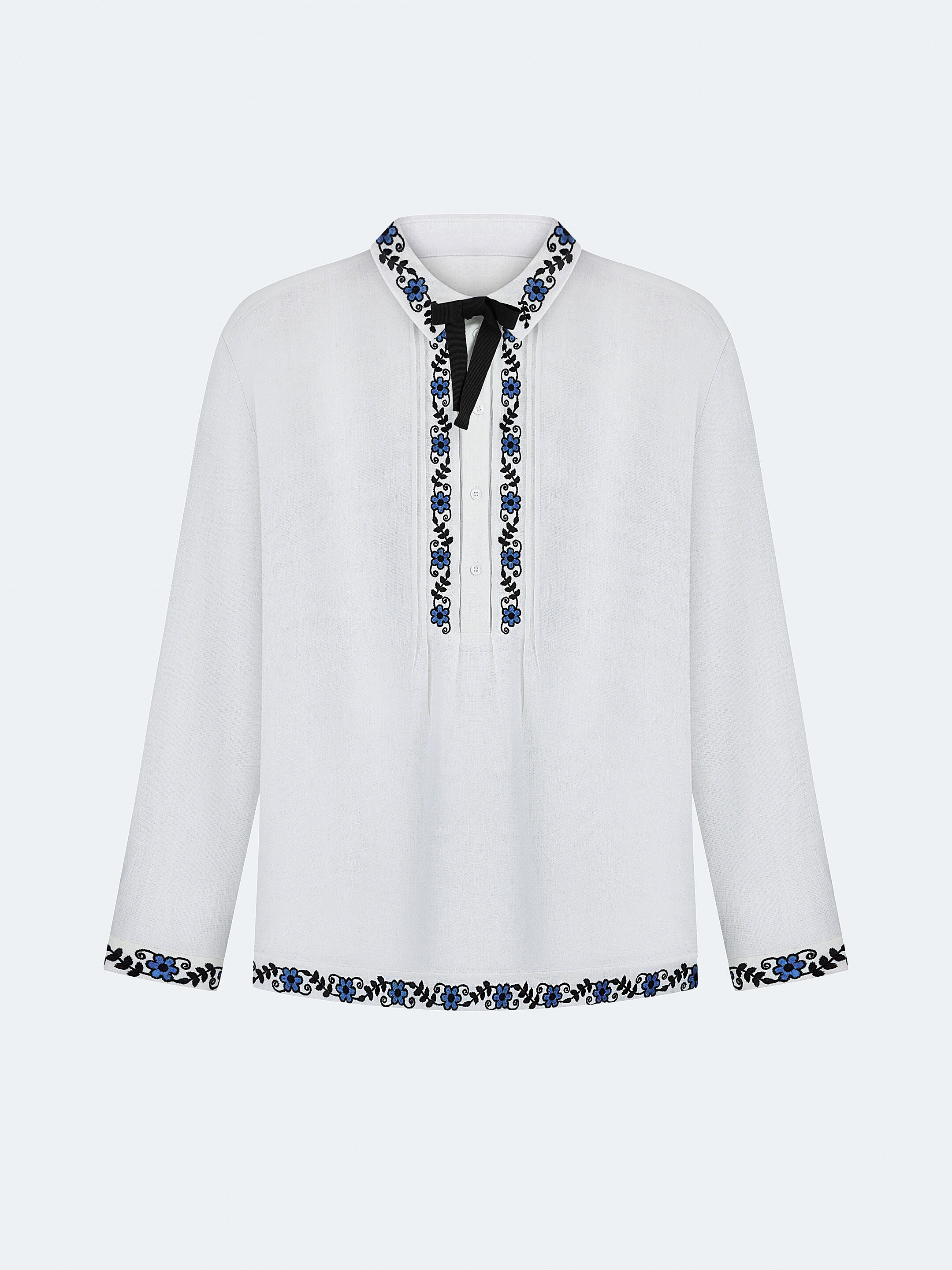 Men's shirt with removable ribbon "Ivasyk" fitting