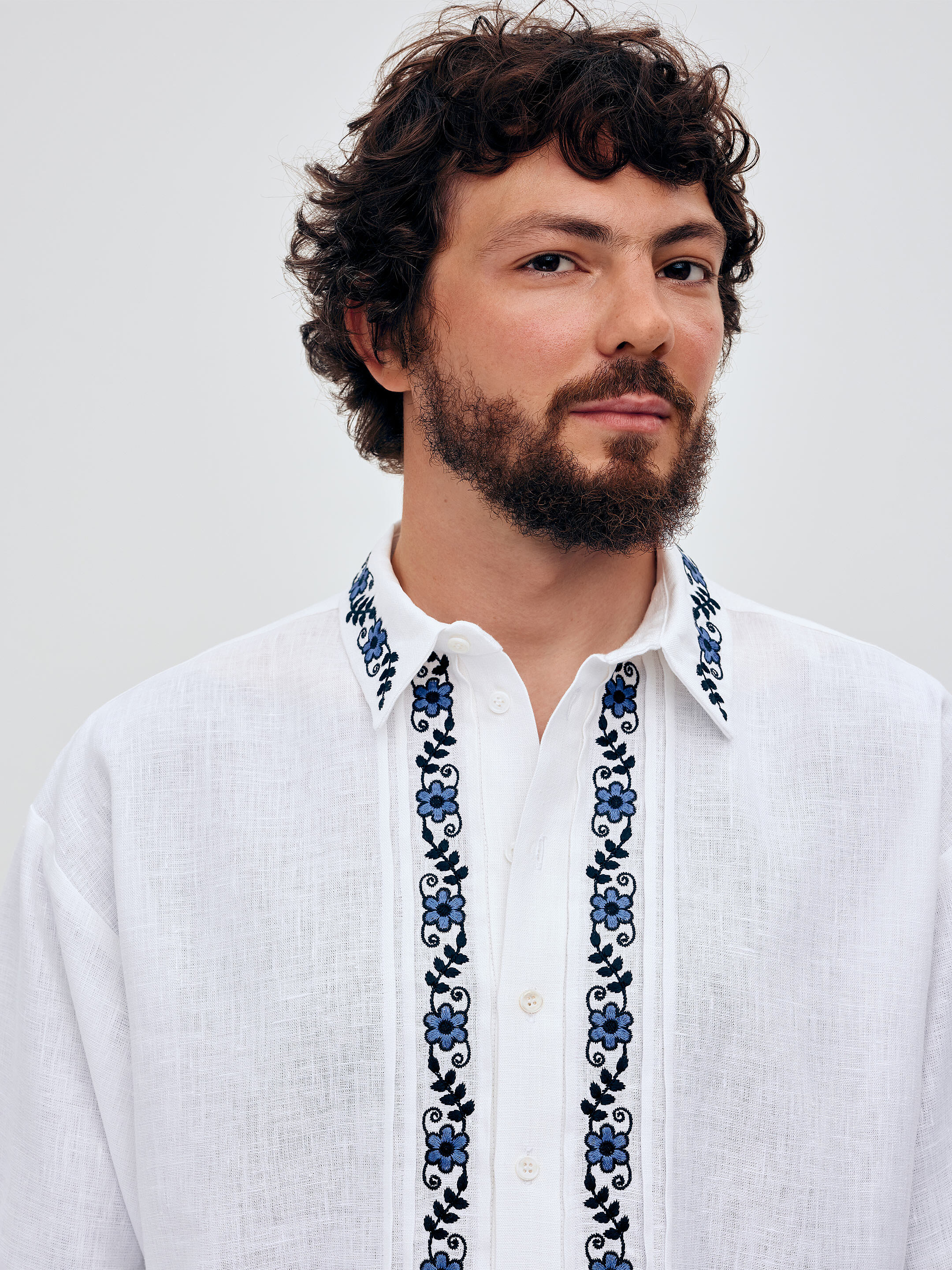 Men's shirt with removable ribbon "Ivasyk" cheap