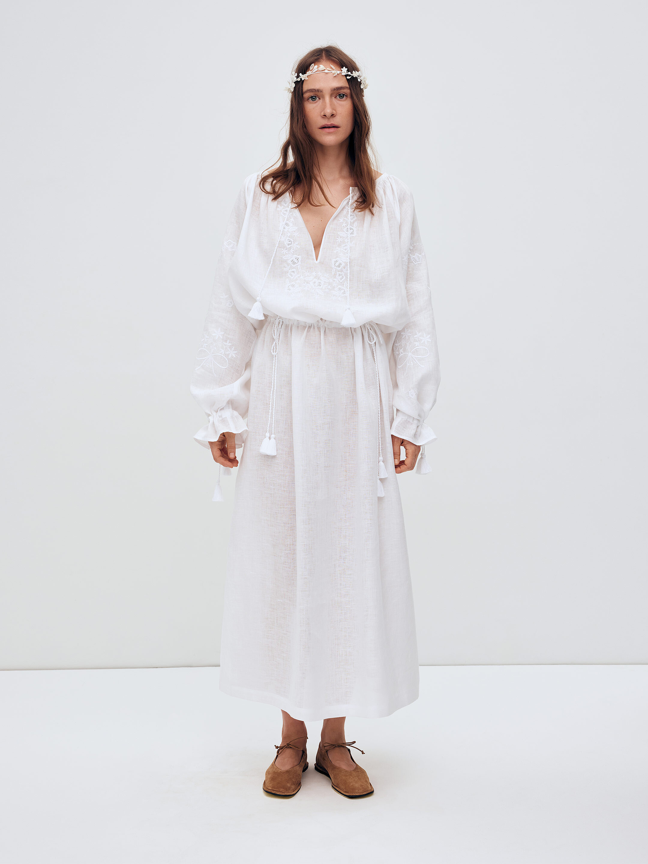 Dress with a loose cut "Lisova Mavka" in Ukraine