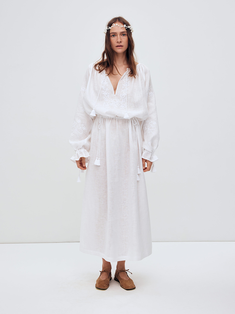 Dress with a loose cut "Lisova Mavka" [0]