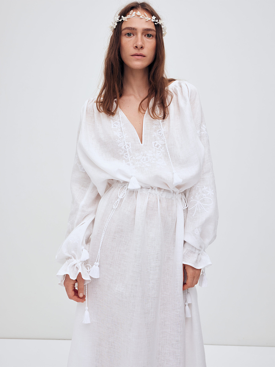 Dress with a loose cut "Lisova Mavka" [0]