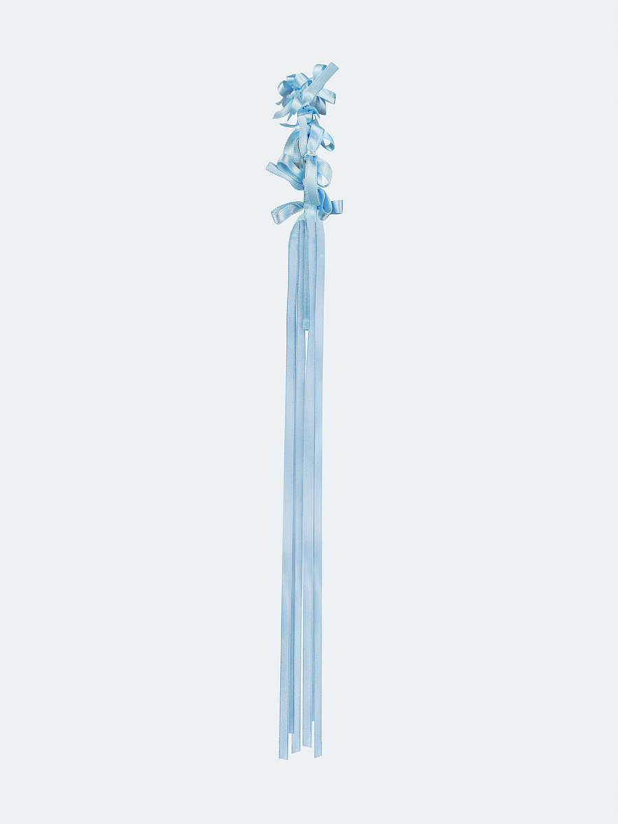 Light summer wreath of blue satin thread "Lebidka" [0]