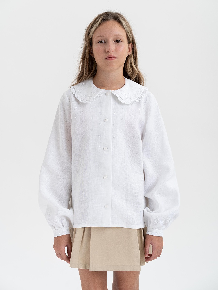Embroidered shirt for girls "Lea" [0]