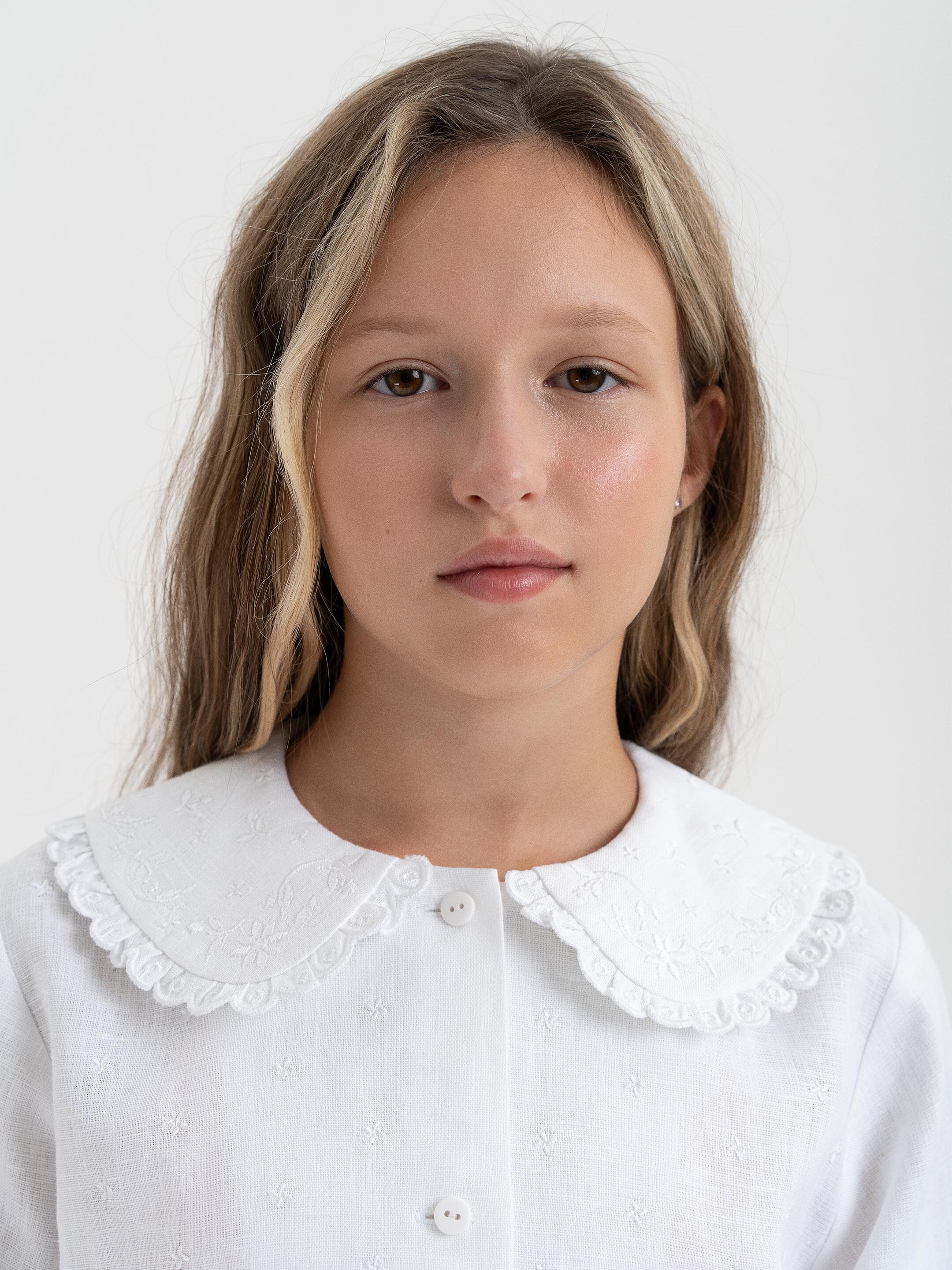 Embroidered shirt for girls "Lea" cheap