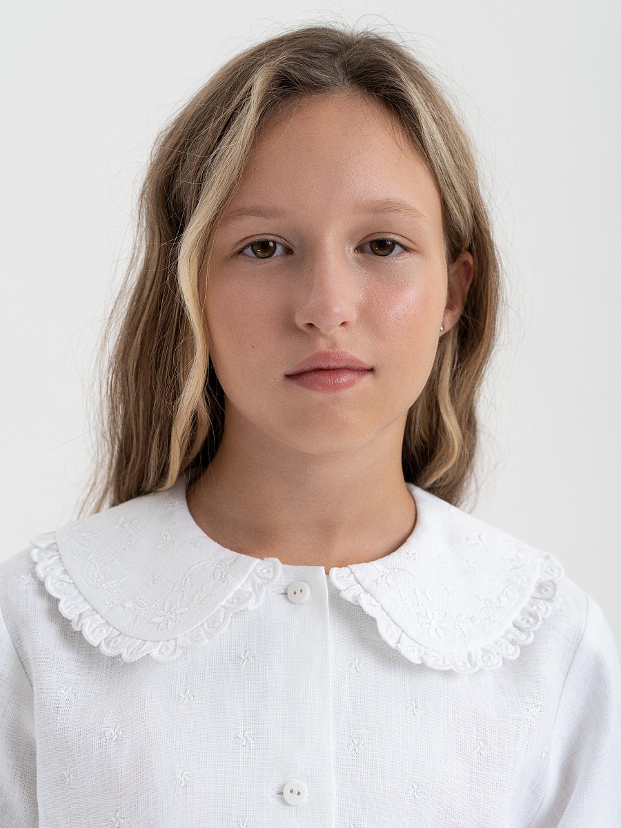 Embroidered shirt for girls "Lea" [0]