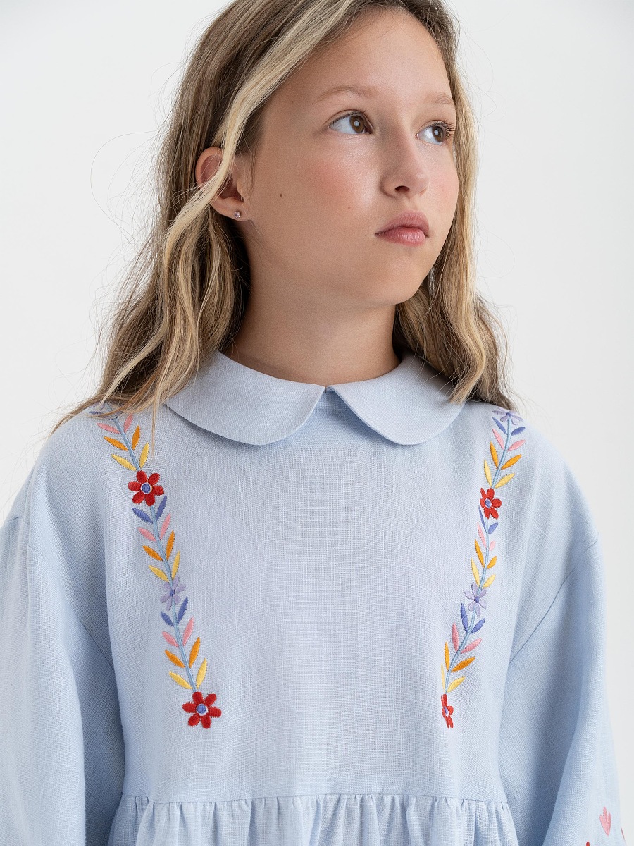 Children's dress with embroidery "Kvitna" [0]