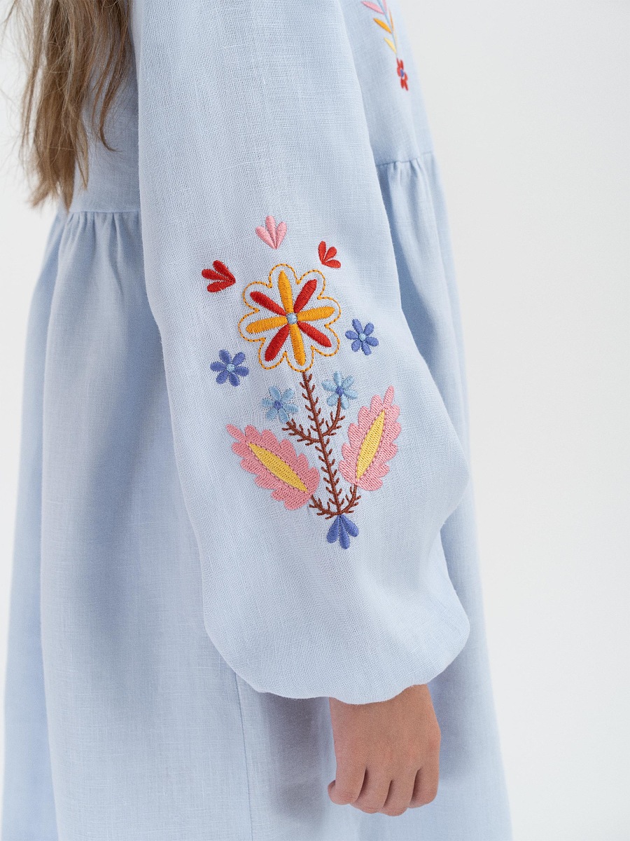 Children's dress with embroidery "Kvitna" [0]