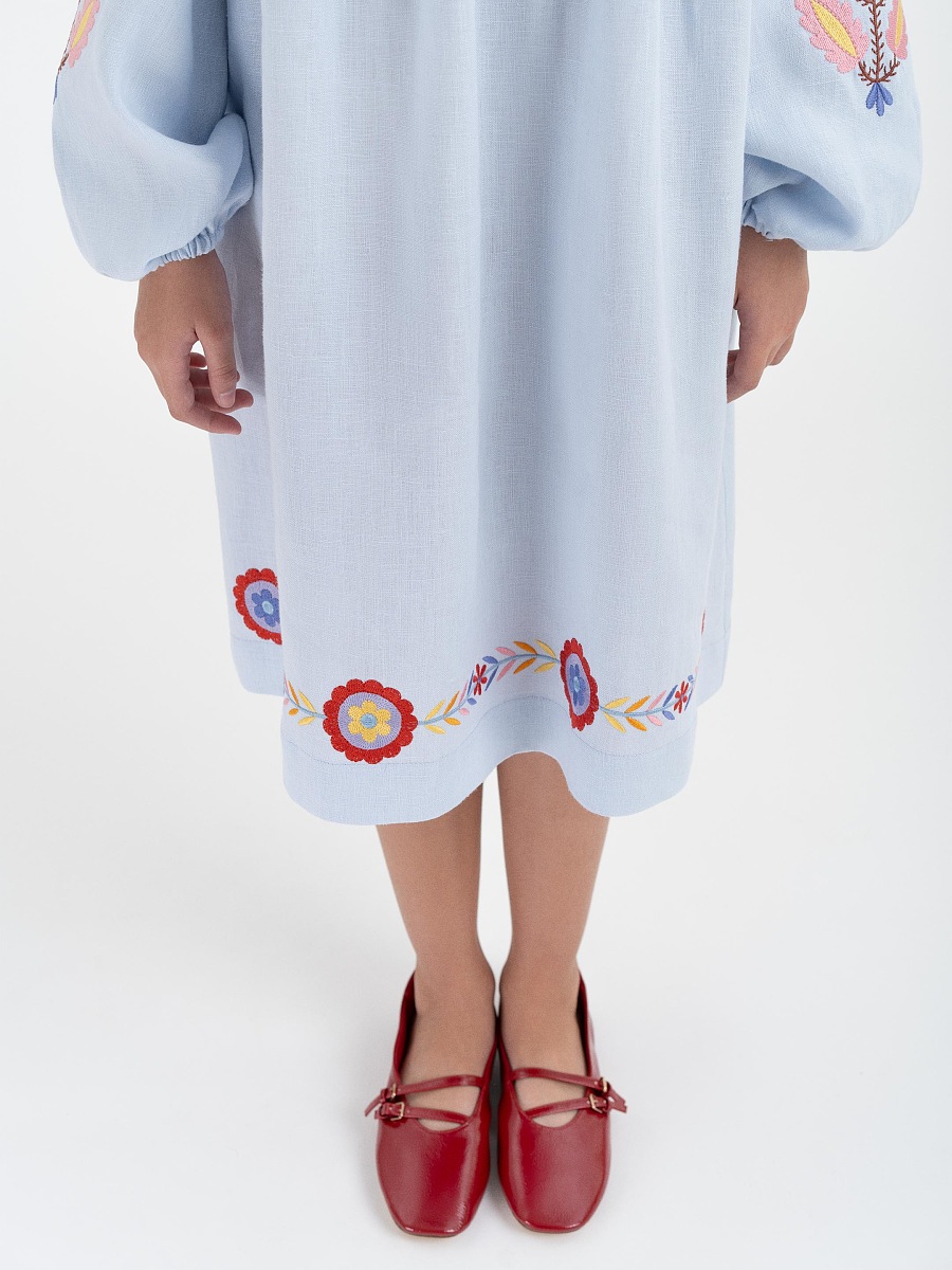 Children's dress with embroidery "Kvitna" [0]