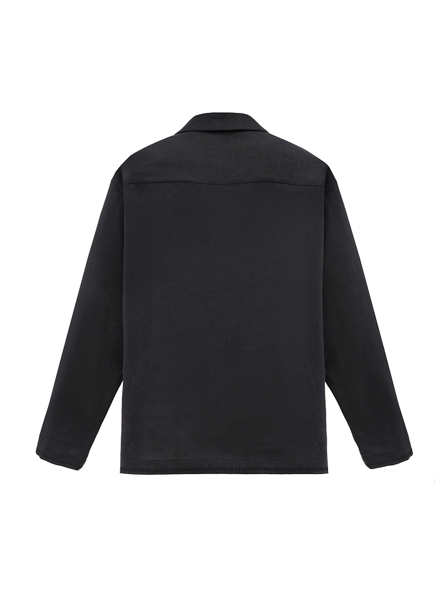 Black shirt with matching embroidery "Hlid" [0]
