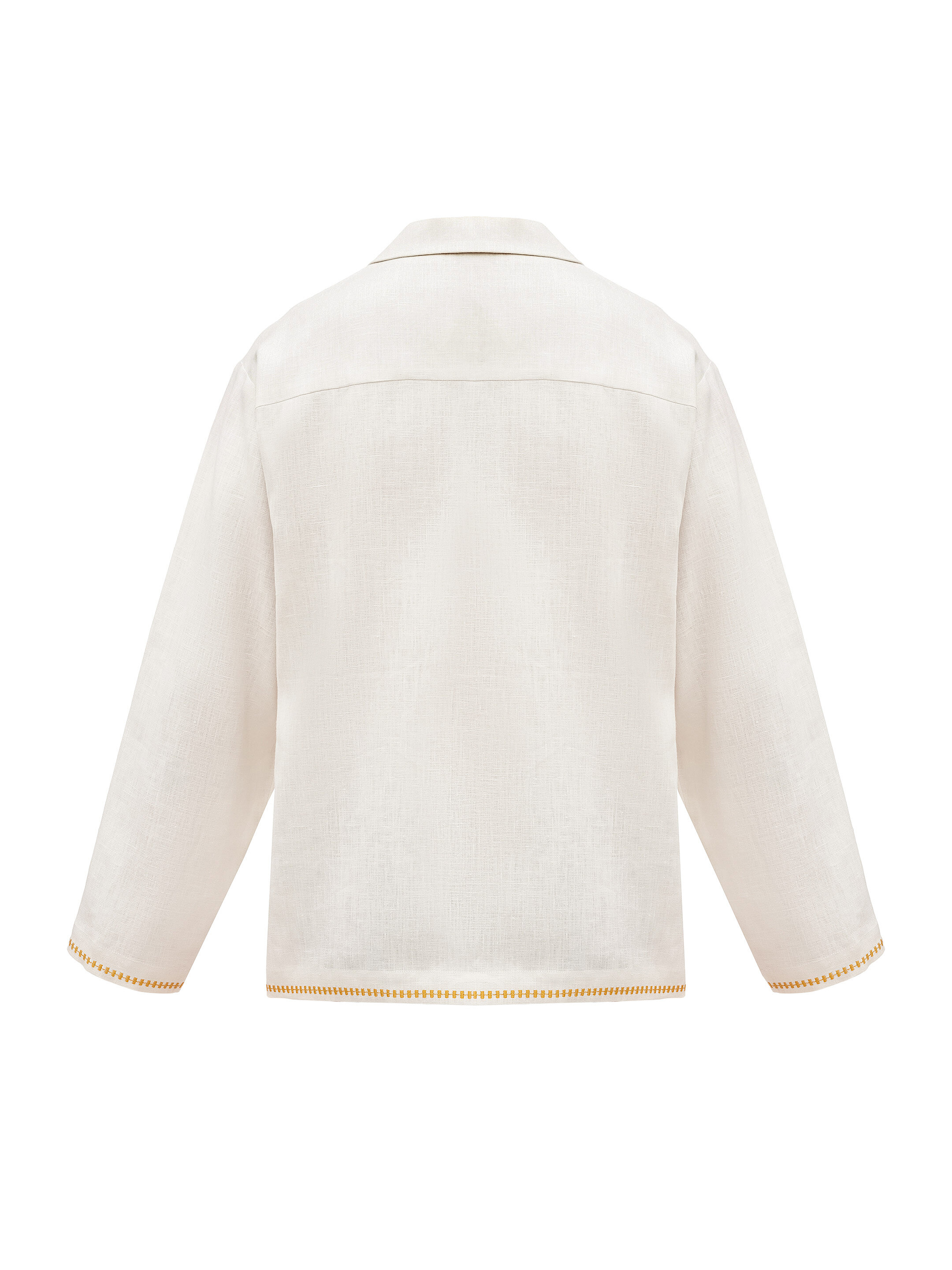Light shirt with colored embroidery "Hlid" fitting