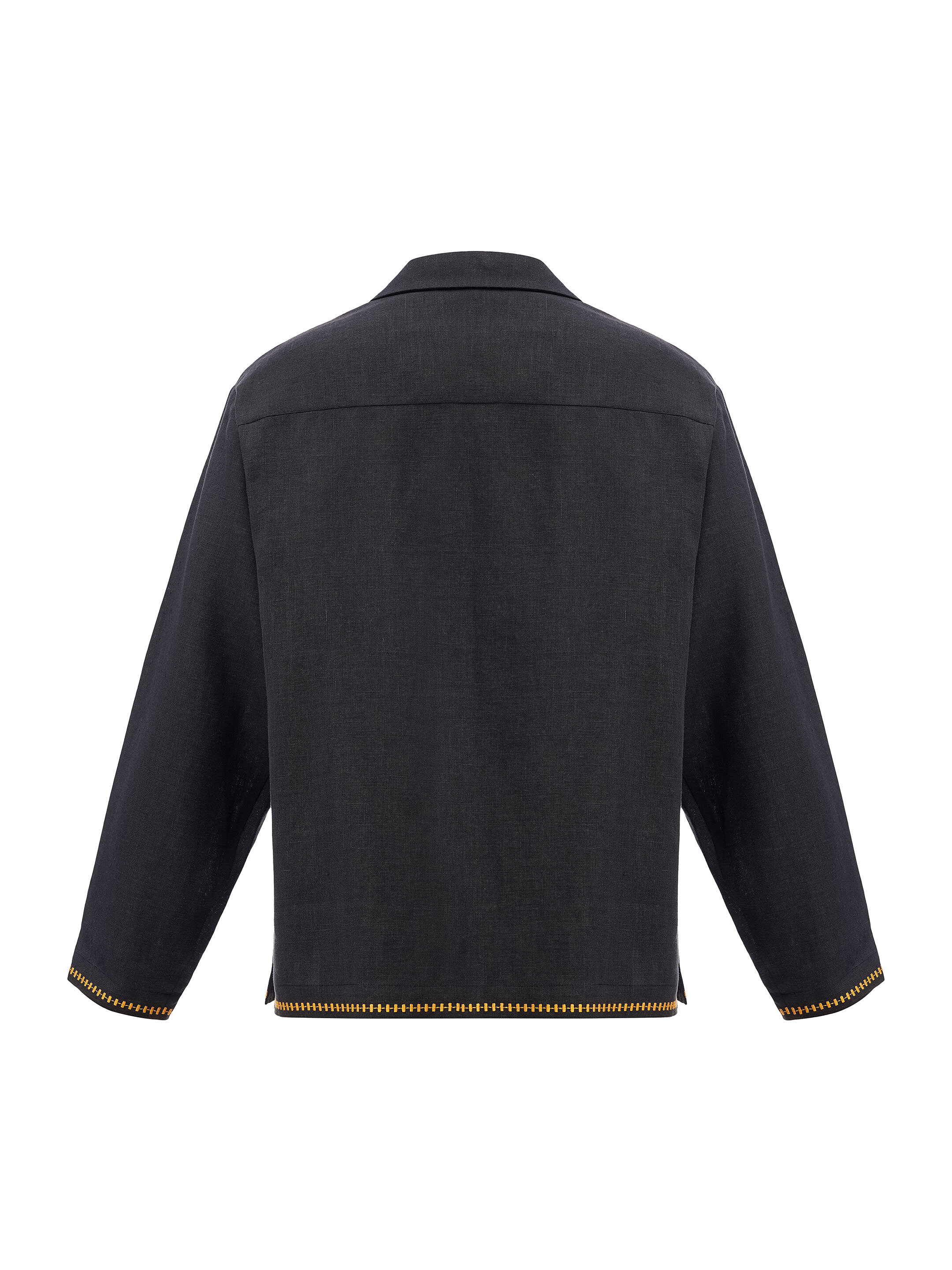 Dark shirt with colored embroidery "Hlid" sizes