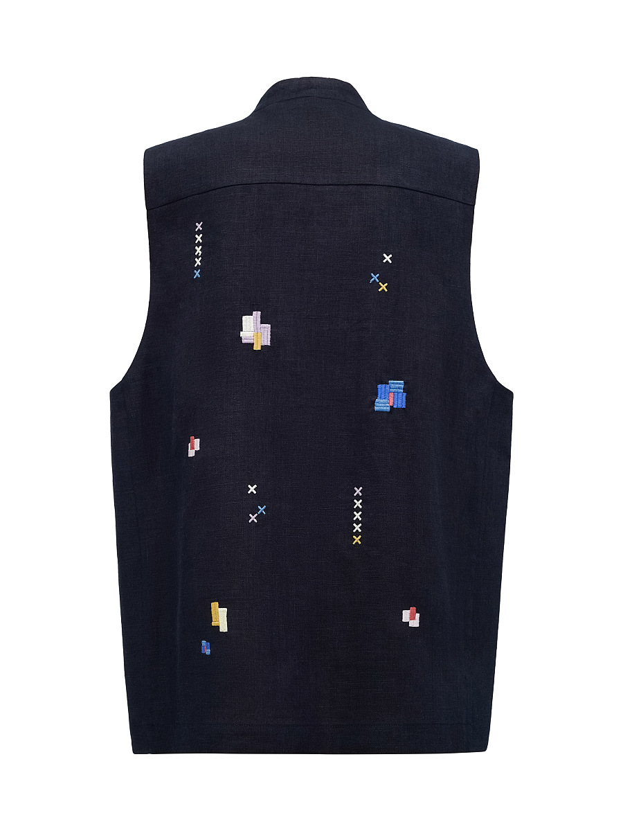 Men's embroidered vest "Dereviy" [0]