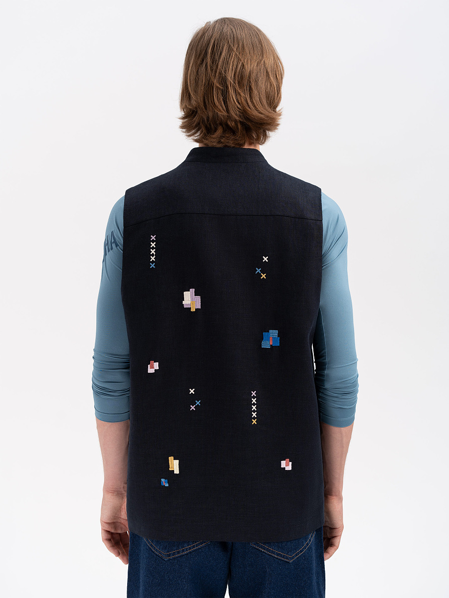 Men's embroidered vest "Dereviy" [0]